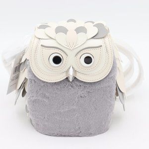 NWT Kate Spade Hoot Gray 3D Owl Crossbody Bag (New) Beautiful!